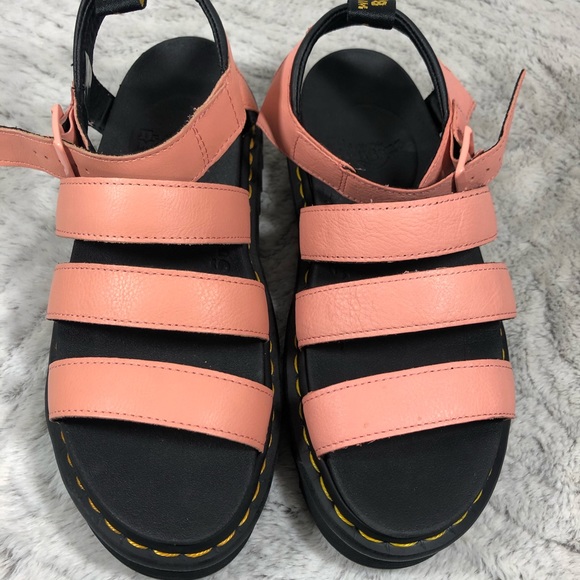 Chunky Gladiator Style Salmon Color Blaire Sandals - Picture 3 of 8